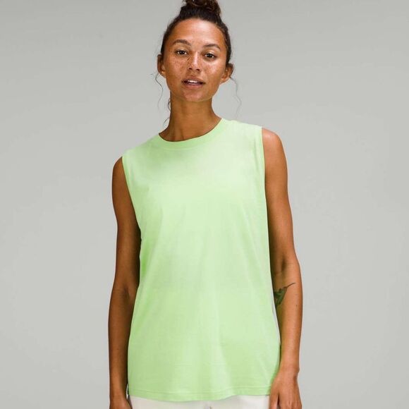 lululemon athletica Tops - Lululemon All Yours Scream Green Light Tank Sz 8